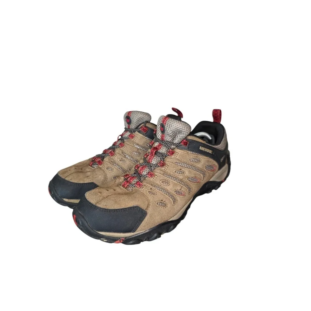Merrell Crosslander 2 Hiking Shoes Mens 11.5 Brown Suede Trail Outdoor Lace Up
